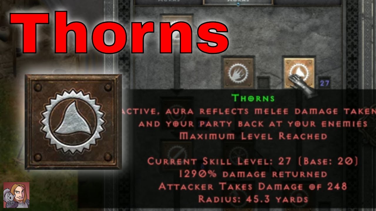 D2R Skills & Abilities - Thorns, Offensive Auras (Paladin)