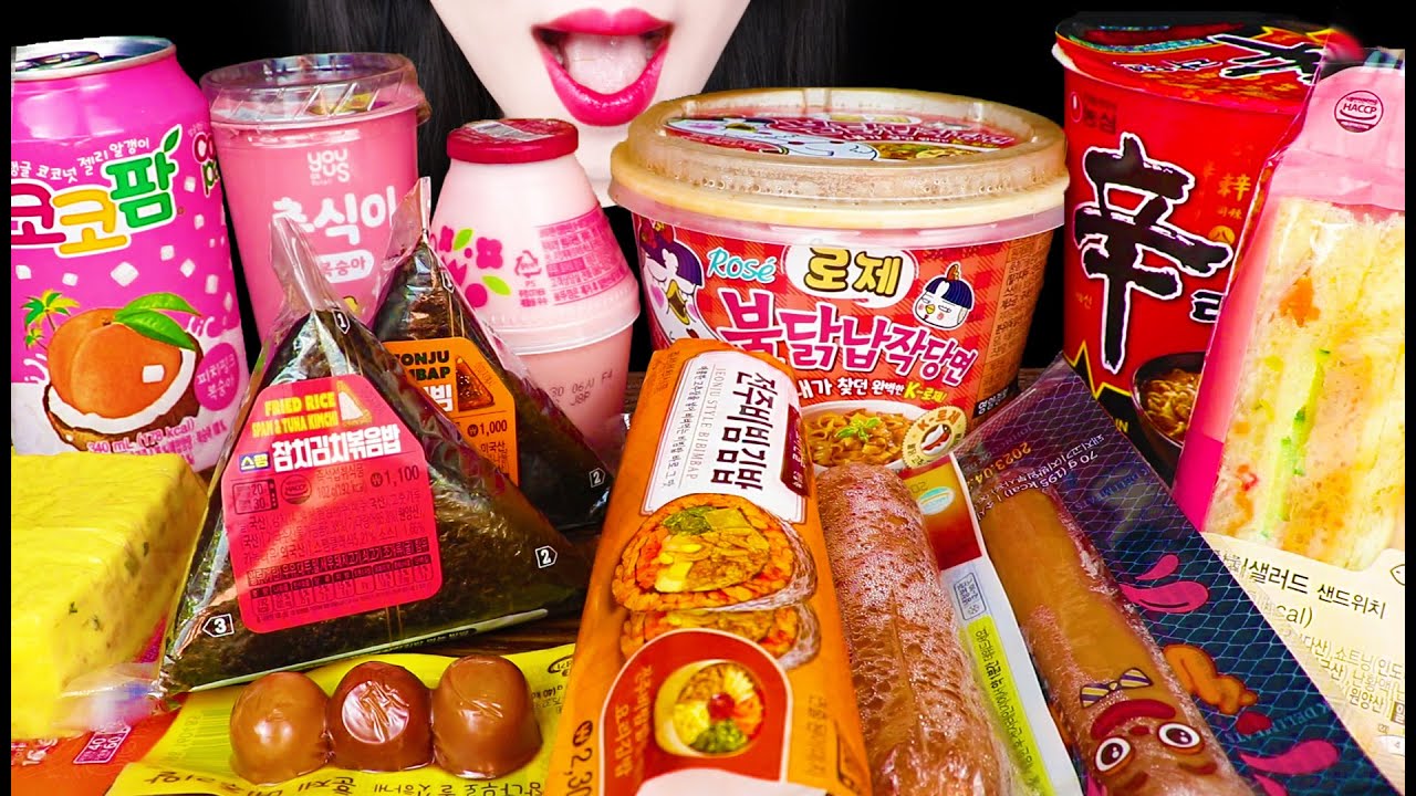 ASMR KOREAN CONVENIENCE STORE MUKBANG 한국 편의점 먹방