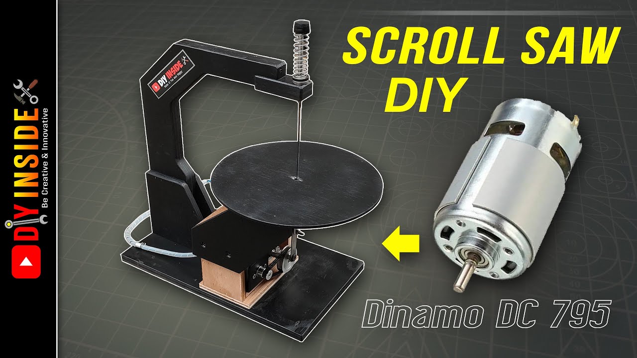 cara membuat SCROLL SAW dari DINAMO DC 795 FULL VIDEO