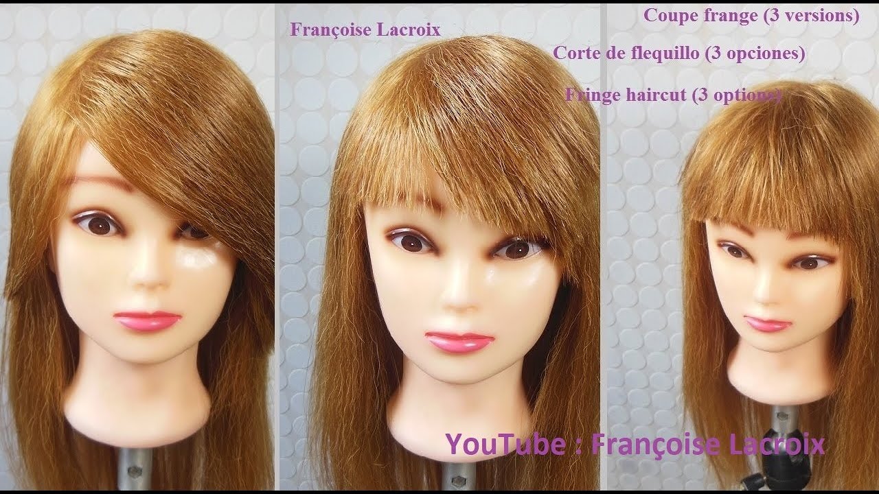 Coupe Frange - Mèche (3 options) | Fringe haircut - Bangs Cut (3) | Corte de Flequillo (3)