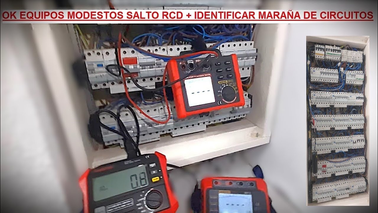 Salto RCD con equipos asequibles y localizador de circuitos.