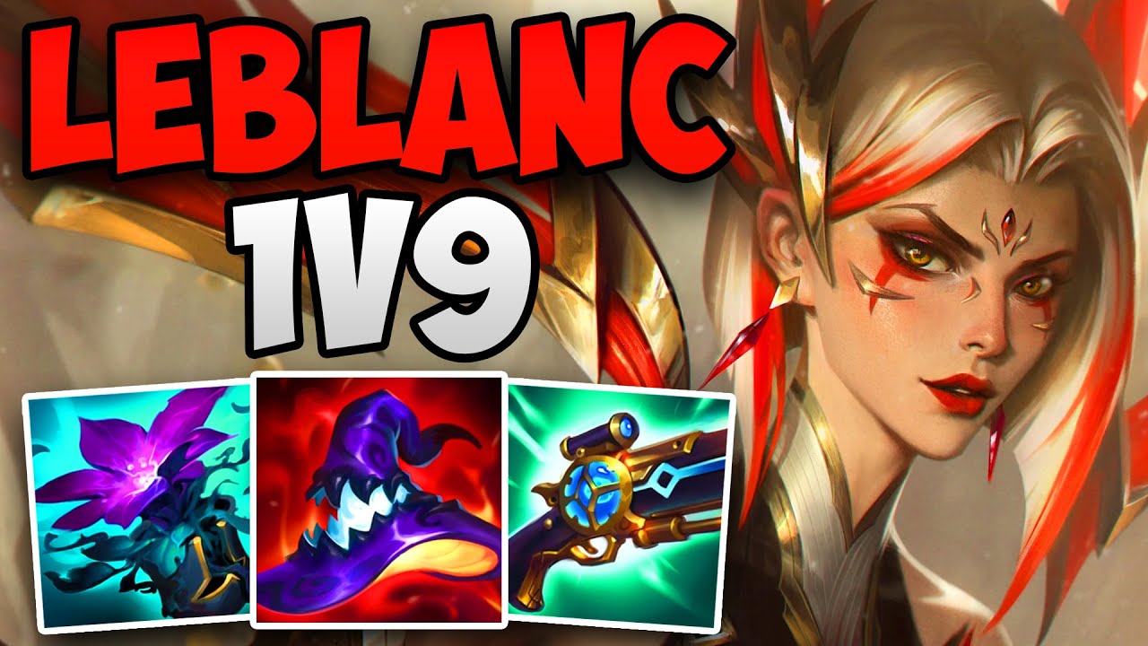 INSANE LEBLANC 1V9 CARRY IN CHALLENGER! | CHALLENGER LEBLANC MID GAMEPLAY | 14.11