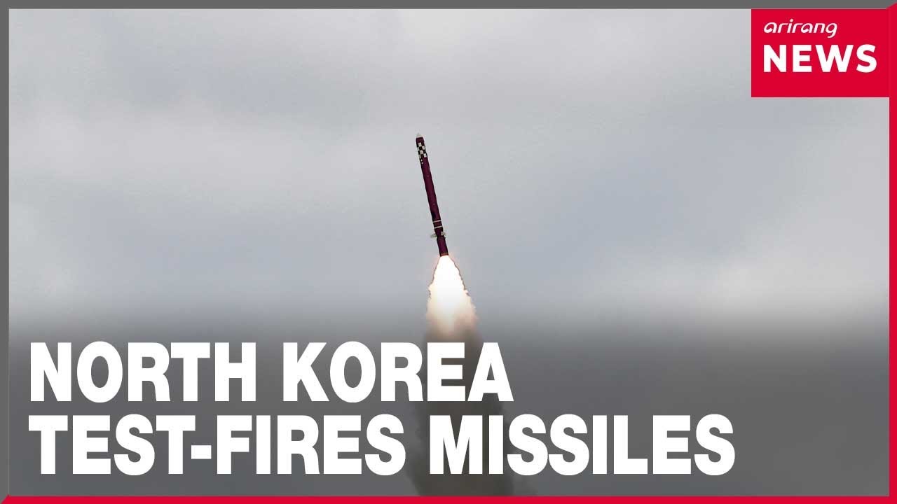 North Korea test-fires cruise missiles ahead of Trump&rsquo;s Seoul visit