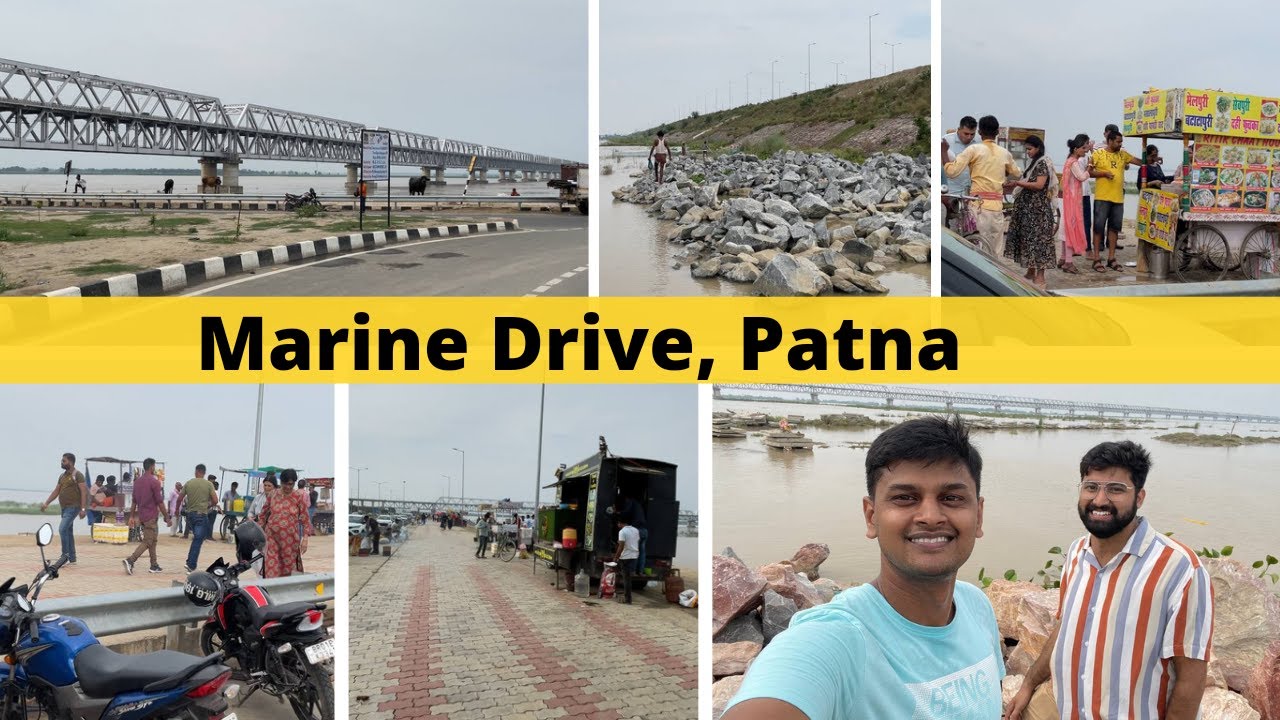 Visited Patna's MARINE DRIVE  | Ganga pathway | Alex Ommmy Vlog