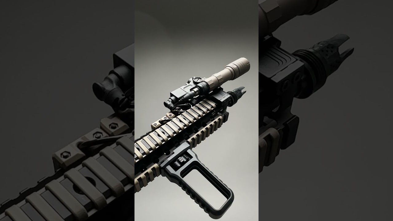 Clean setup ft. our ACOG mount, pivoting light mount, and grip.