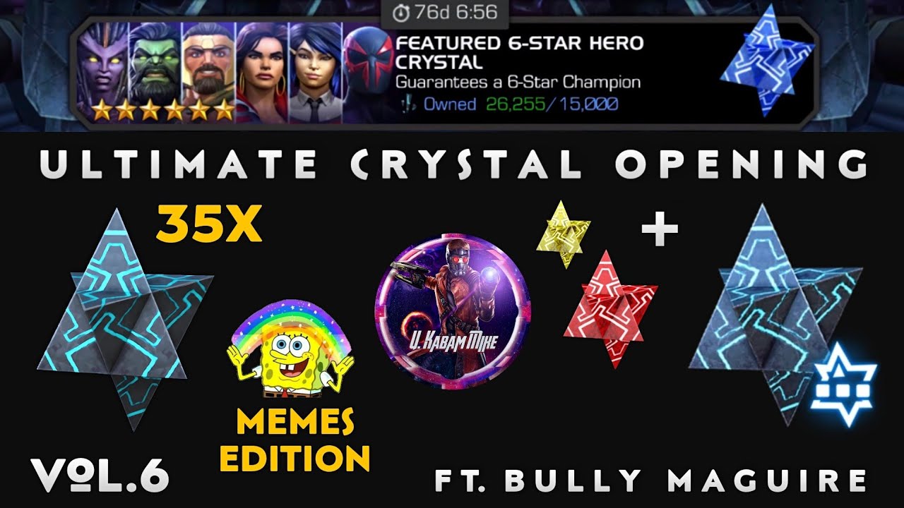 Ultimate Crystal Opening V6 (Memes Edition) + 6 Star Class NEXUS! - Marvel Contest of Champions