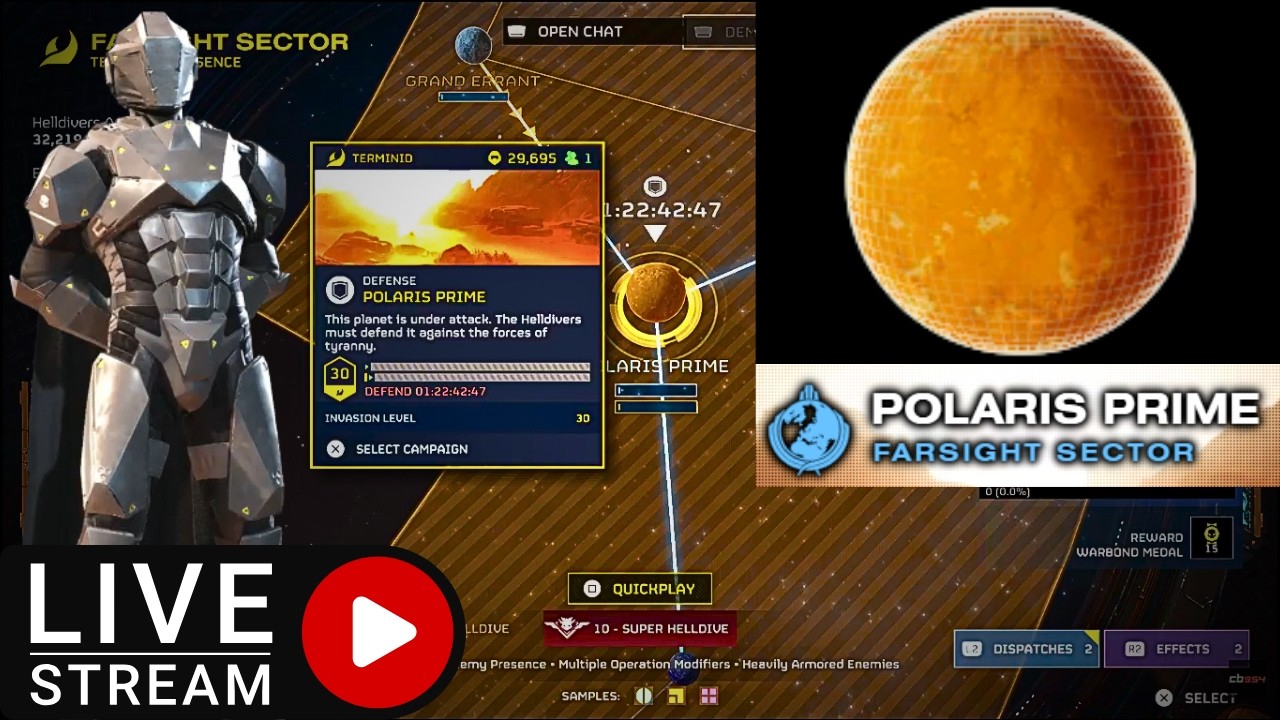 🔴LIVE - HELLDIVERS 2⚡NEW MO!! LIBERATE MORE PLANETS THEN ARE LOST⚡ROAD TO 1,000 SUBS