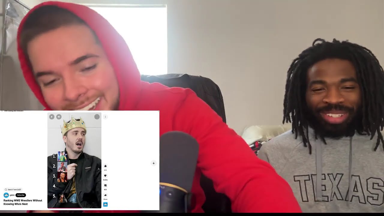 HoodieUp Reacts to BDE- Ranking WWE Wrestlers Without Knowing Who's Next