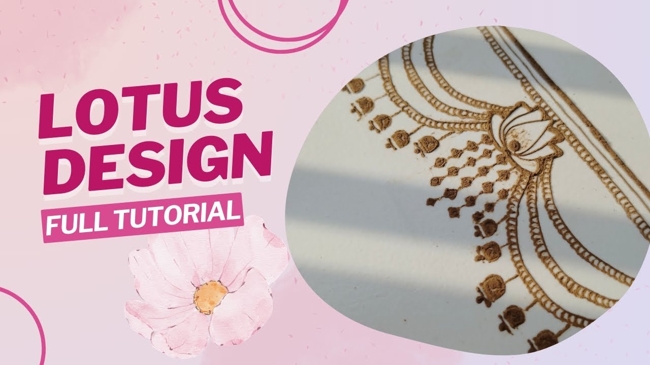 Elegant Lotus Mehndi Design 🌸 | Easy Mehndi Tutorial for Beginners