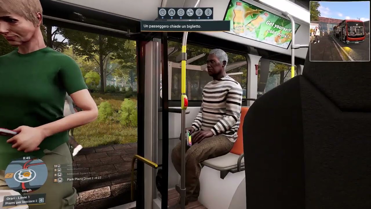 BUS SIMULATOR 21 -  LINE 1 - MAPPA EUROPEA-