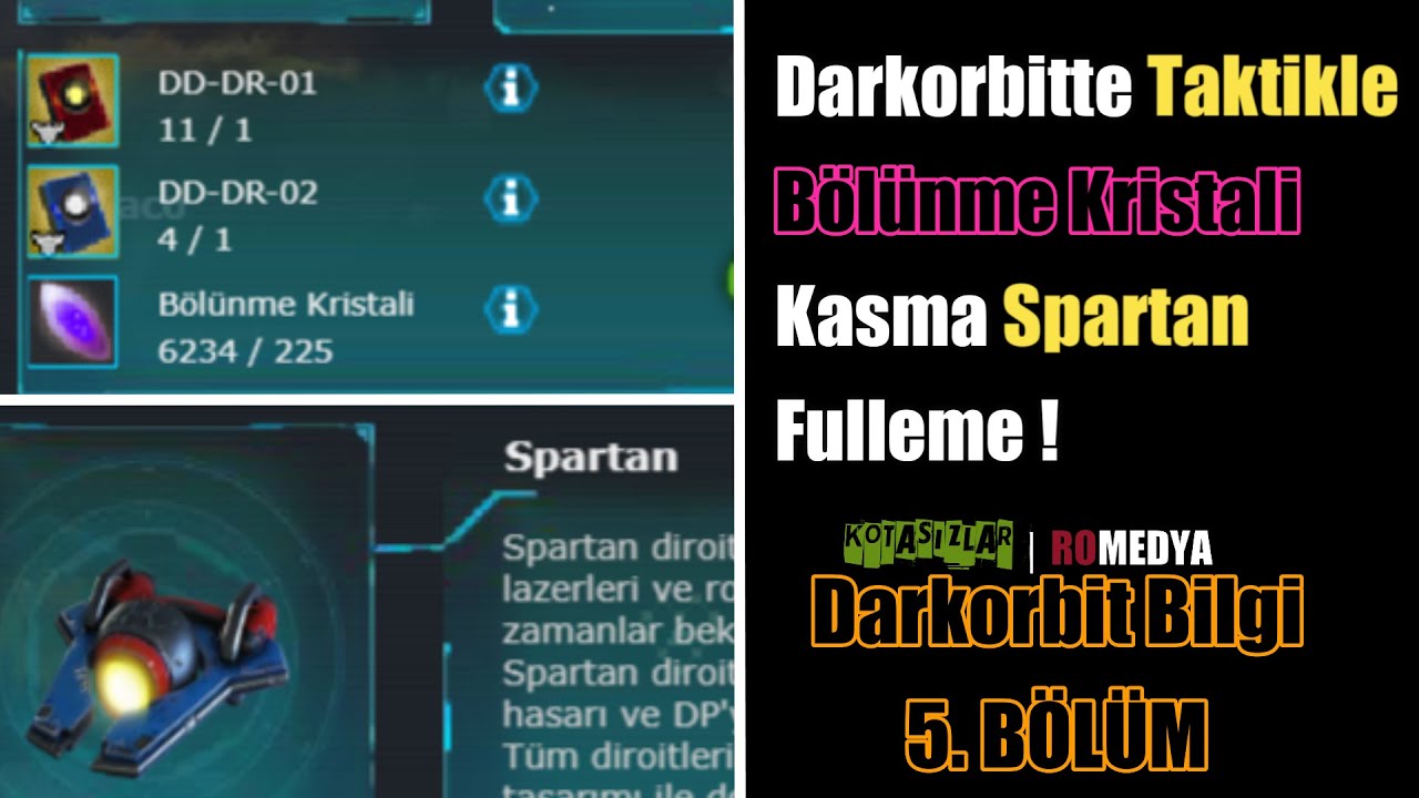 Darkorbit Bölünme Kristali Kasma Ve Spartan Fulleme Taktikleri 2021 DB#5