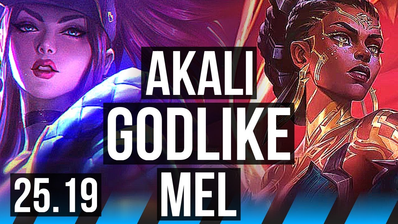 AKALI vs MEL (MID) | Quadra, 11/2/3, Godlike | NA Grandmaster | 25.19