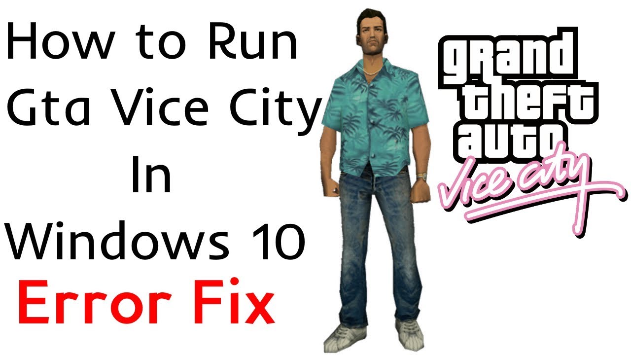 How to Run Gta Vice City on Windows 10 | directx 8.1 Error Fix
