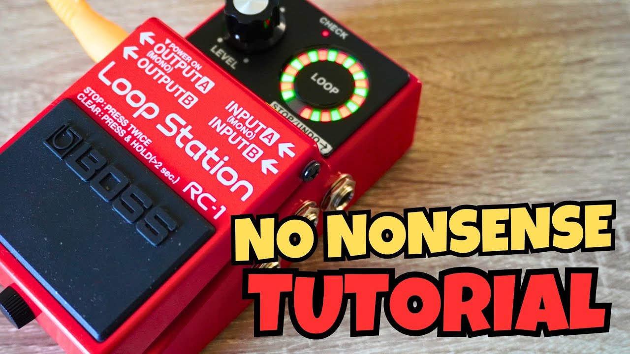 BOSS RC-1 LOOPER Two Minute Tutorial
