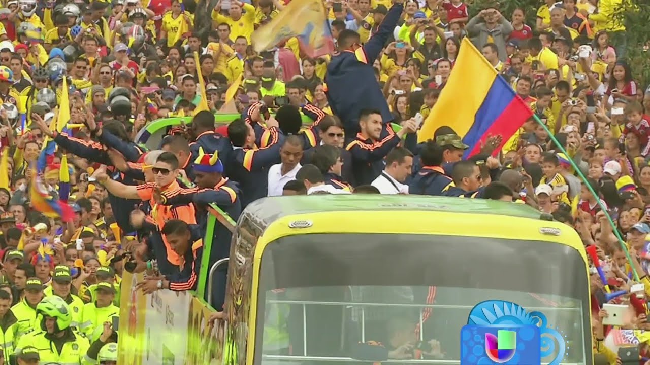 Jugadores de la Selección Colombiana fueron recibidos como héroes