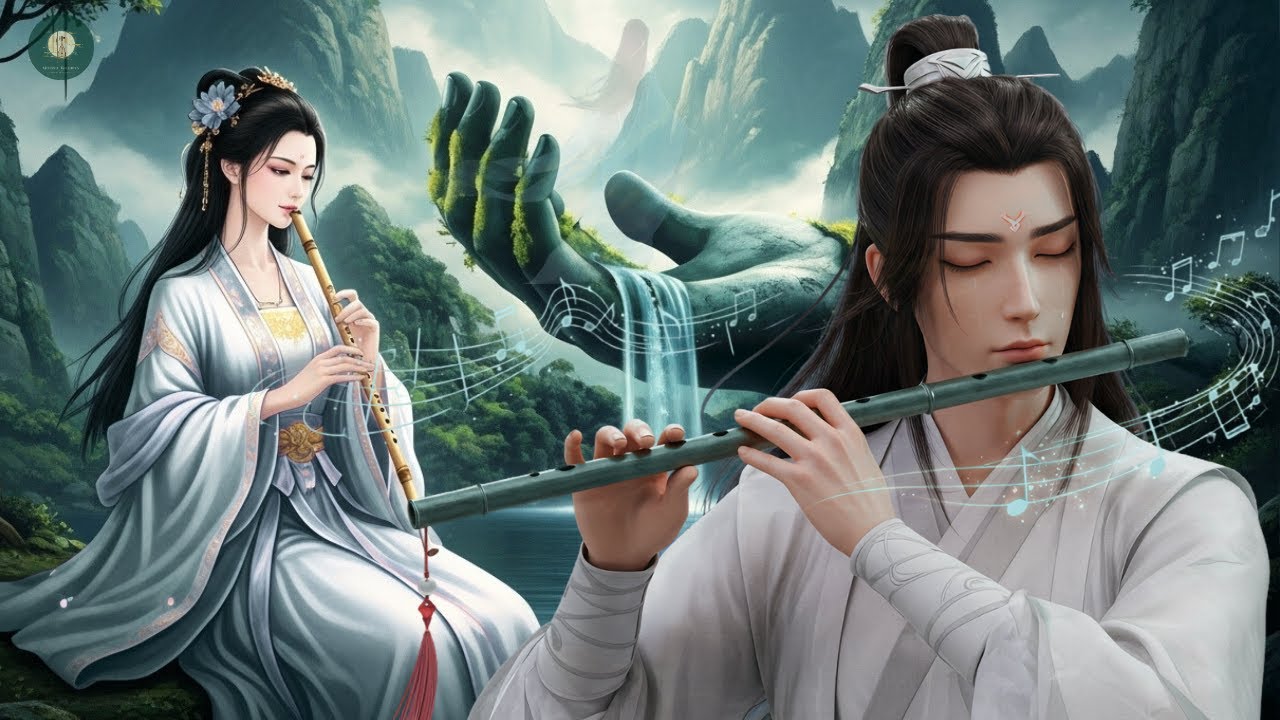 Chinese Zen Music: Bamboo flute, erhu & Guzheng | Relaxing Music @MoonlitMelodies-68s