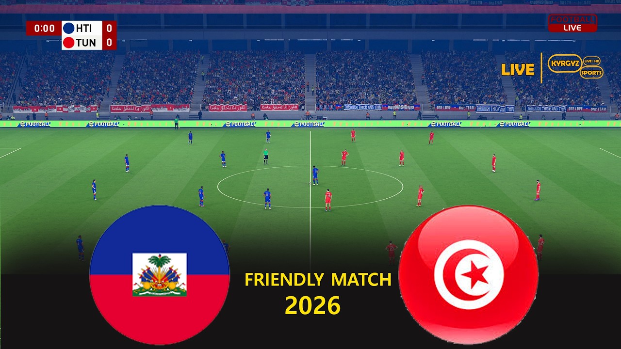HAITI vs TUNISIA | International Friendly 2026 | Full Match Simulation & Prediction PES 21