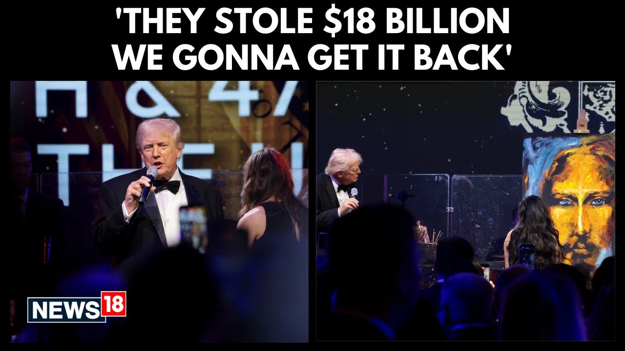 Donald Trump Rings In the New Year With Remarks and Surprise Artist at Palm Beach Party | N18G