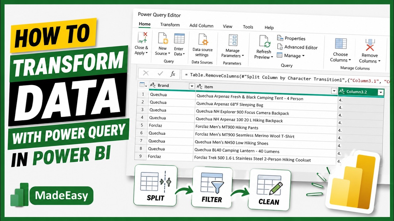 How to Transform Data with Power Query in Power BI
