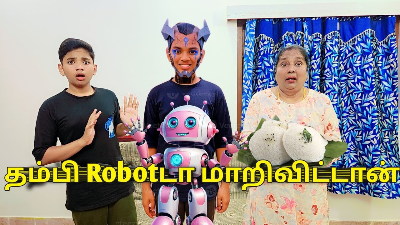 தம்பி Robotடா மாறிட்டான் 🤦‍♂️🤖🤷‍♀️ | comedy video | funny video | Monika miniature cooking