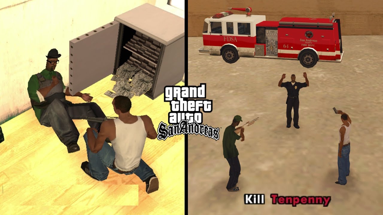What happens if CJ & Sweet kill Big Smoke & Tenpenny together in mission 