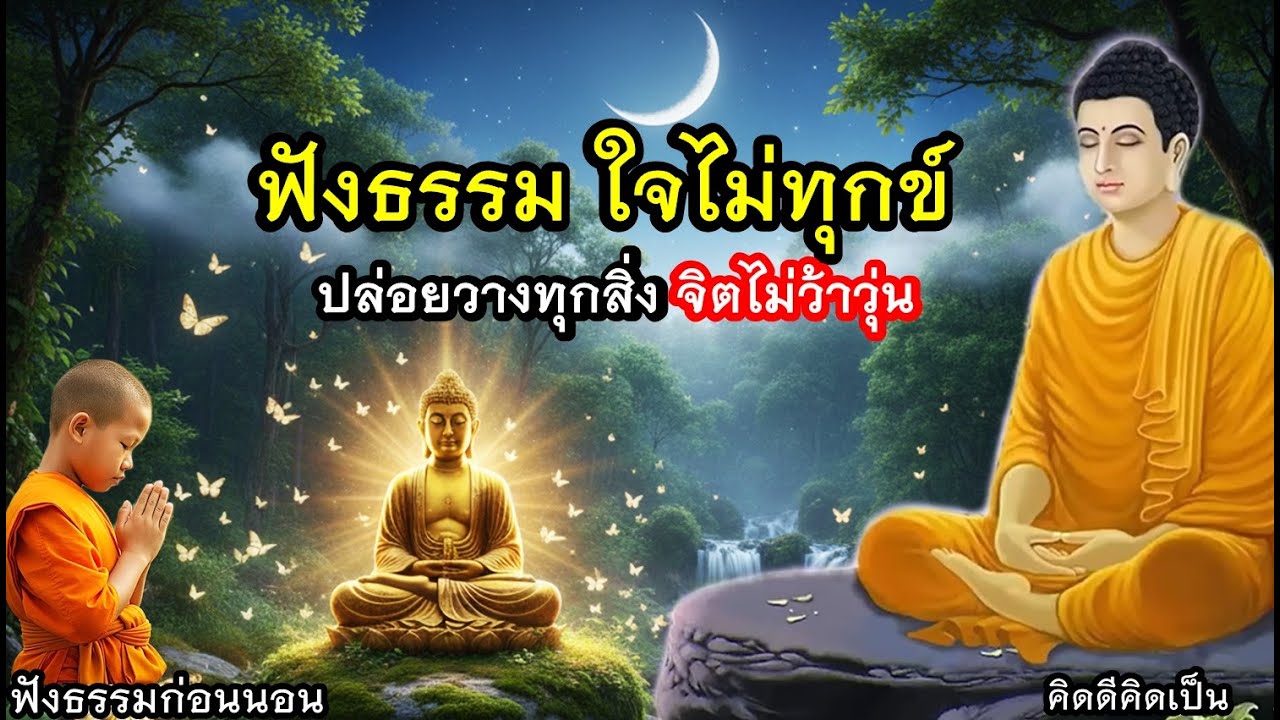 ฟังธรรมะก่อนนอน ใจไม่เศร้า คืนนี้หลับสบาย🙏ใจสงบมากขึ้น(1382)2