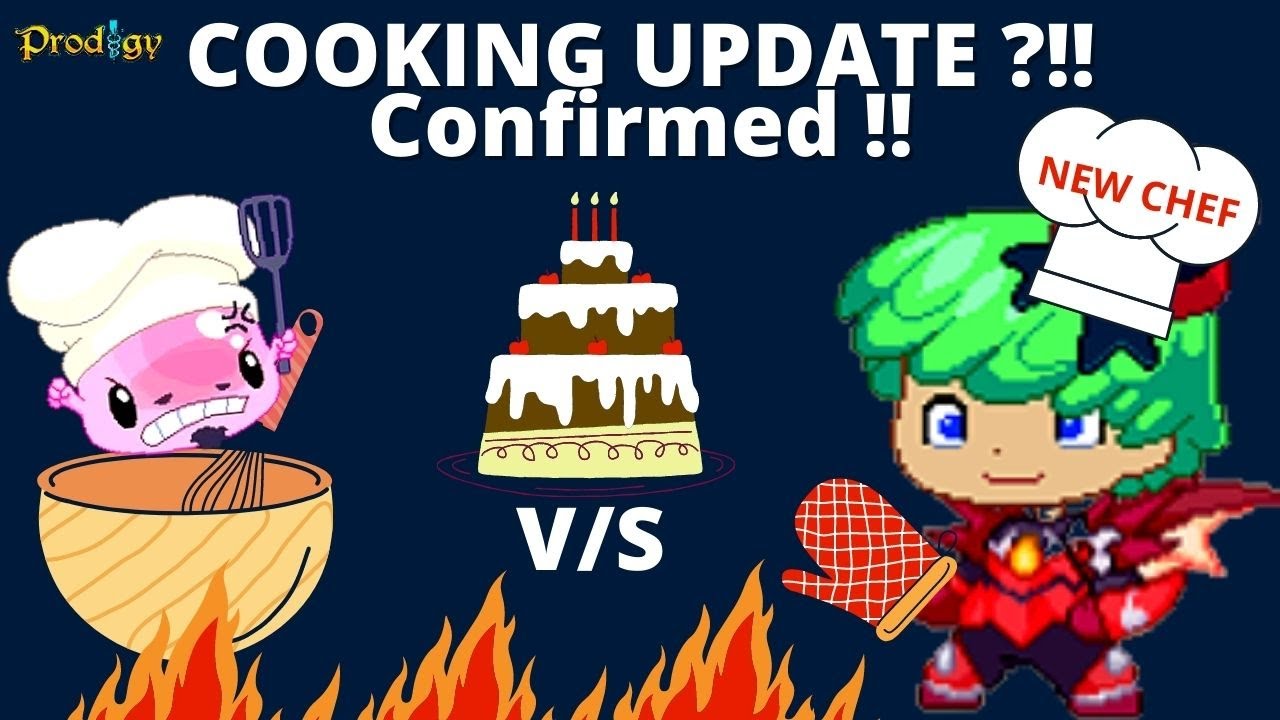 Prodigy COOKING UPDATE Confirmed 2021!! Bye Bye Cebollini !! New Chef !! Prodigy Math Game