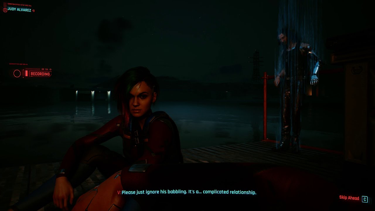 Cyberpunk 2077: Judy Alvarez hears Johnny Silverhand speak