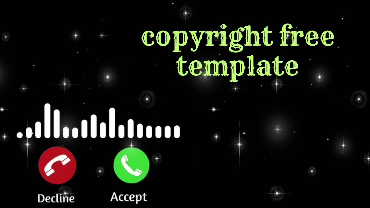 Black screen call ringtone template | calling ringtone | new trending ringtone template |  &copy; free