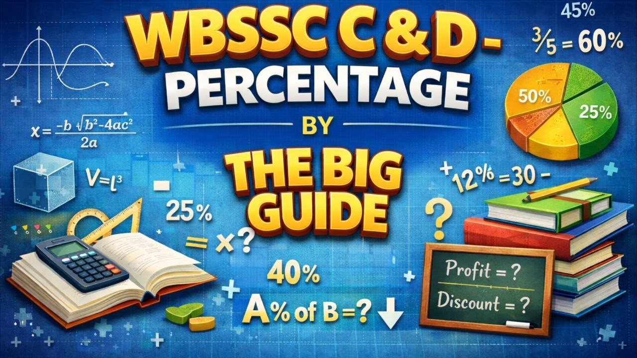 WBSSC Group C /D  PERCENTAGE ( শতকরা )