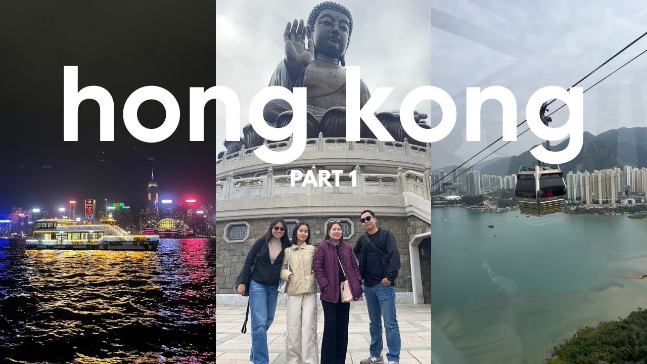 HK VLOG PART 1: Arrival in Hong Kong, Ngong Ping Adventure + Symphony of Lights! | syndayvlogs