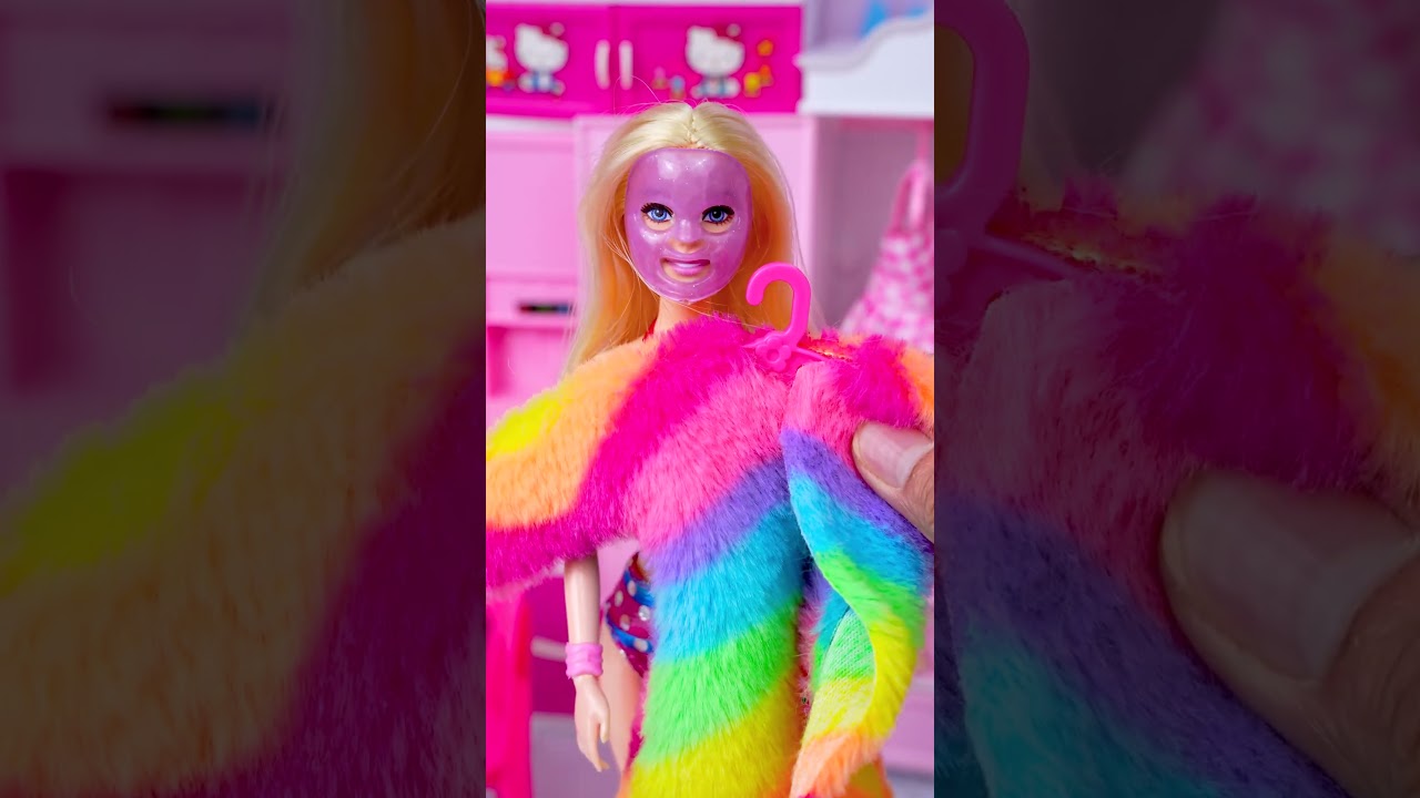 Satisfying Unboxing Barbie and Ken Family Playset, ASMR Video #shorts
