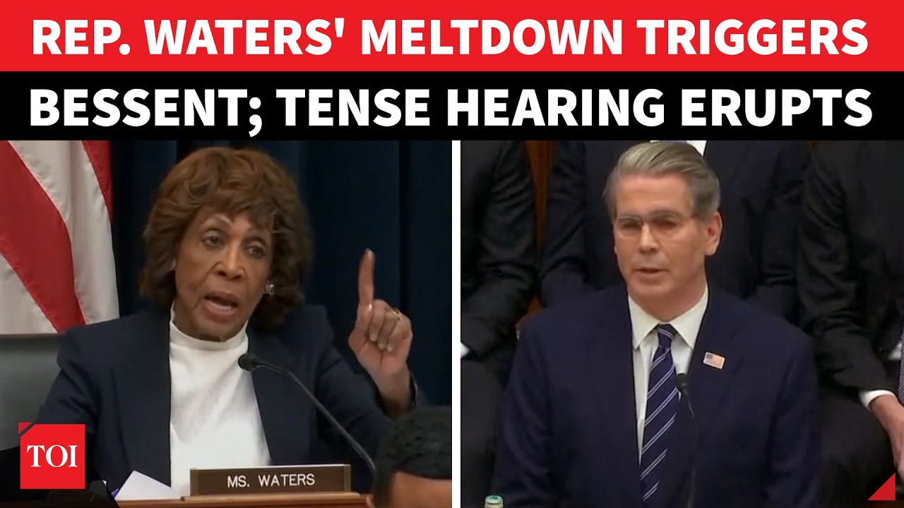 'Can You Maintain Some Dignity?': Scott Bessent Fires Back At Rep Waters 'Shut Up' Meltdown