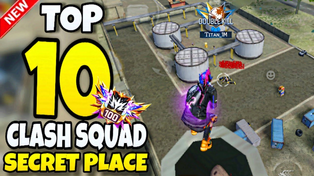 TOP 10 HIDDEN PLACES FOR CS RANK AFTER OB50 UPDATE | cs rank tips and tricks | GMR TITAN FF