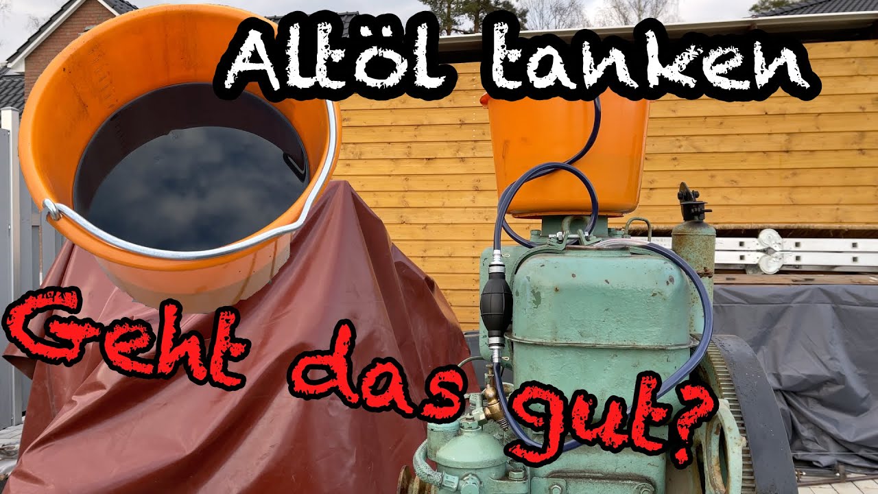 Ich tanke Altöl in meinen Motor, wird er damit laufen?