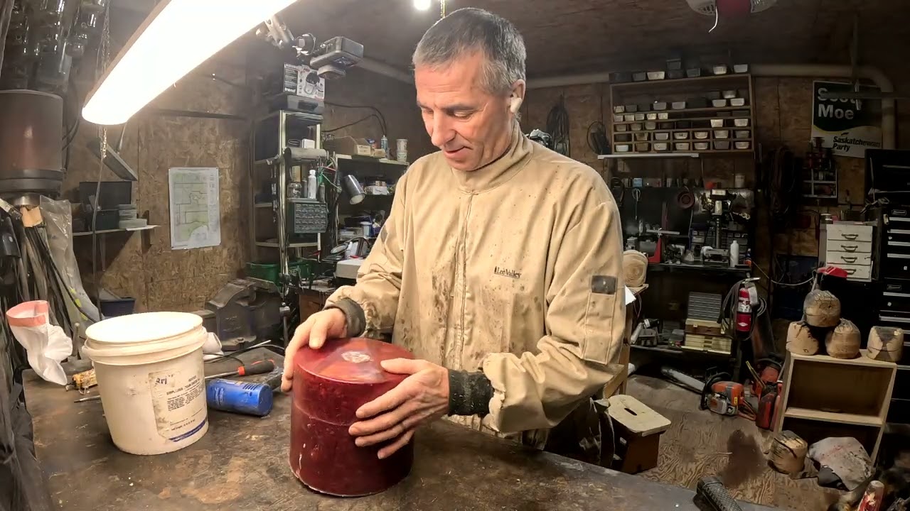 Mystery Wood Rose Colored Urn