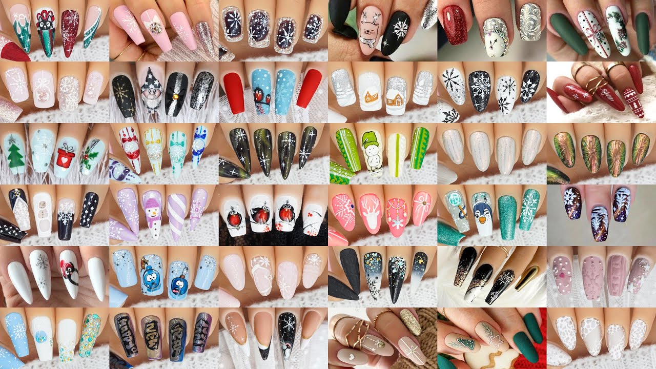 Christmas Nail Art 2025🎄| Winter Compilation & Easy Designs ❄️ Simple Nails Art Ideas | Cute Nails 💖