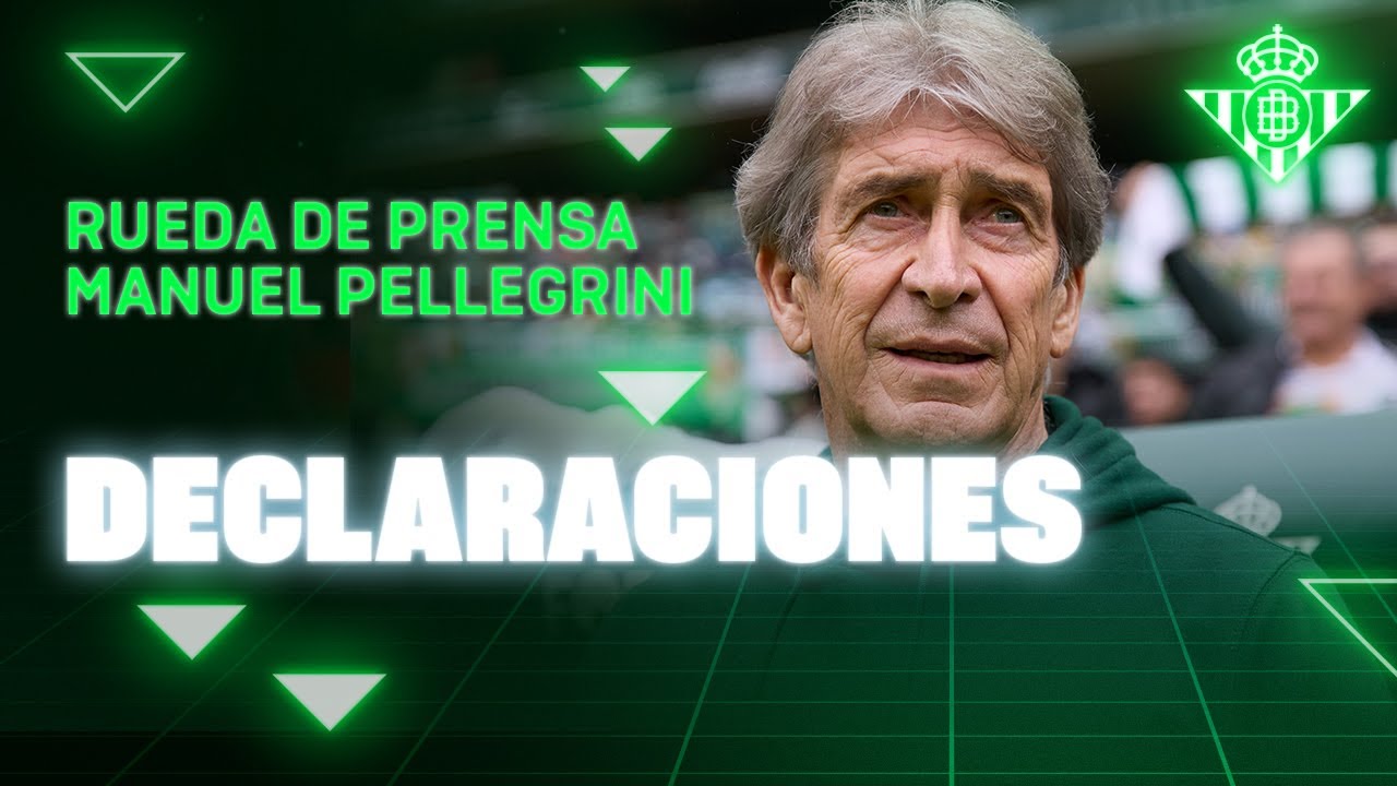 Rueda de prensa de Manuel Pellegrini tras el #RealBetisValencia 🗣🎙 | Real BETIS Balompié