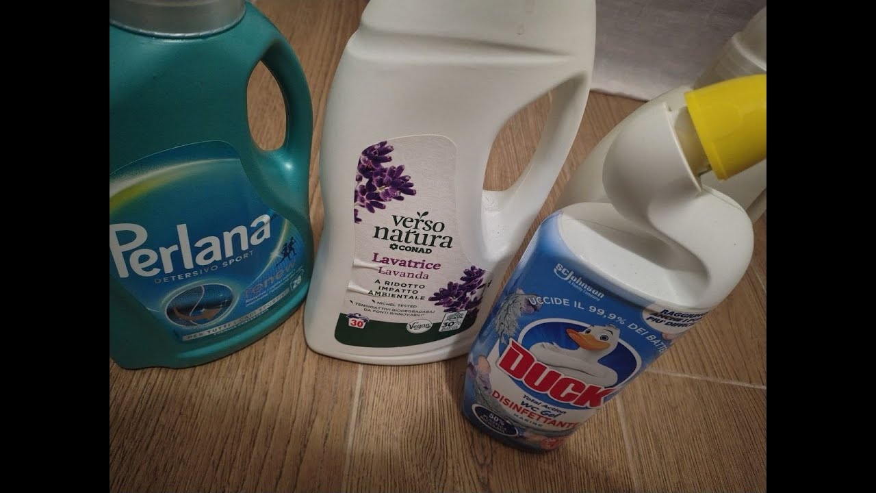 Detersivi finiti e in uso (lavastoviglie, lavatrice e sanitari)