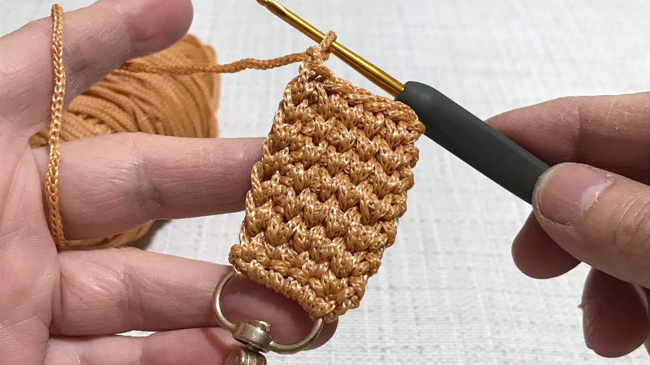 BAG HANDLE CROCHET -MUNTAZAM VE SON DERECE KOLAY ÇANTA SAPI