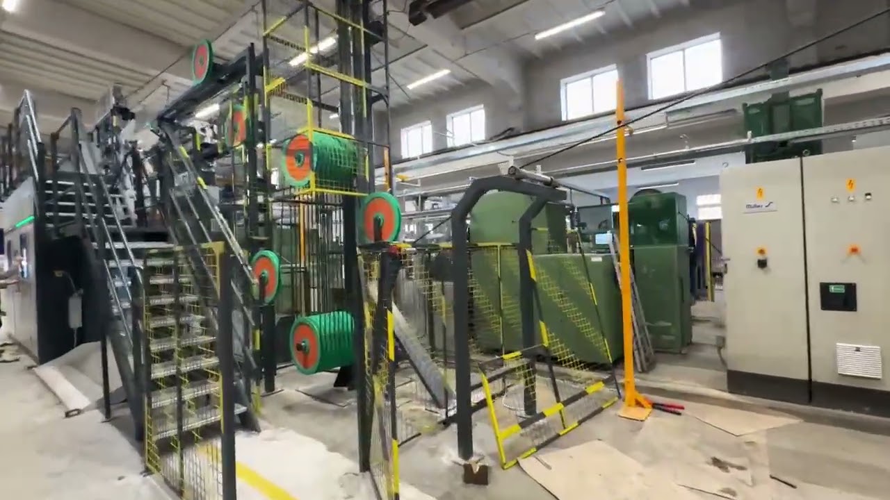 Double head fully automatic take up machine Reeltech we are testing in Hungary for 5-30 mm cable dia