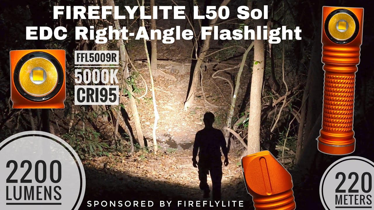 [АНГЛИЙСКИЙ] Firefly L50 Sol - EDC-фонарь с угловым расположением луча: сравнение с Firefly L60 и...