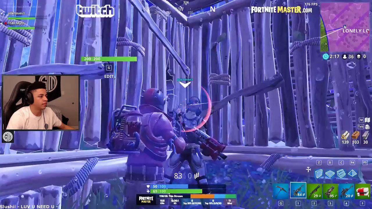 *TSM_MYTH is LIT*//FORTNITE - Playing a song on guns with Pokimane