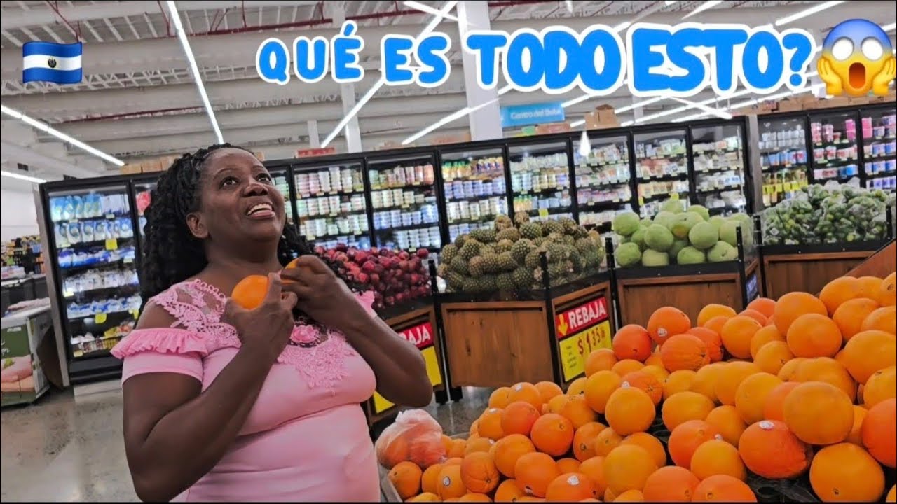 Después de 54 años,mi mamá  conoce un SUPERMERCADO por PRIMERA VEZ ,en El Salvador😪🇸🇻