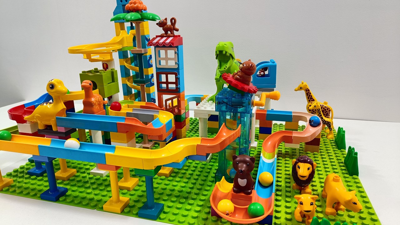 🦁 Jungle Marble Run Takeover – The Animals Control the Race Now!