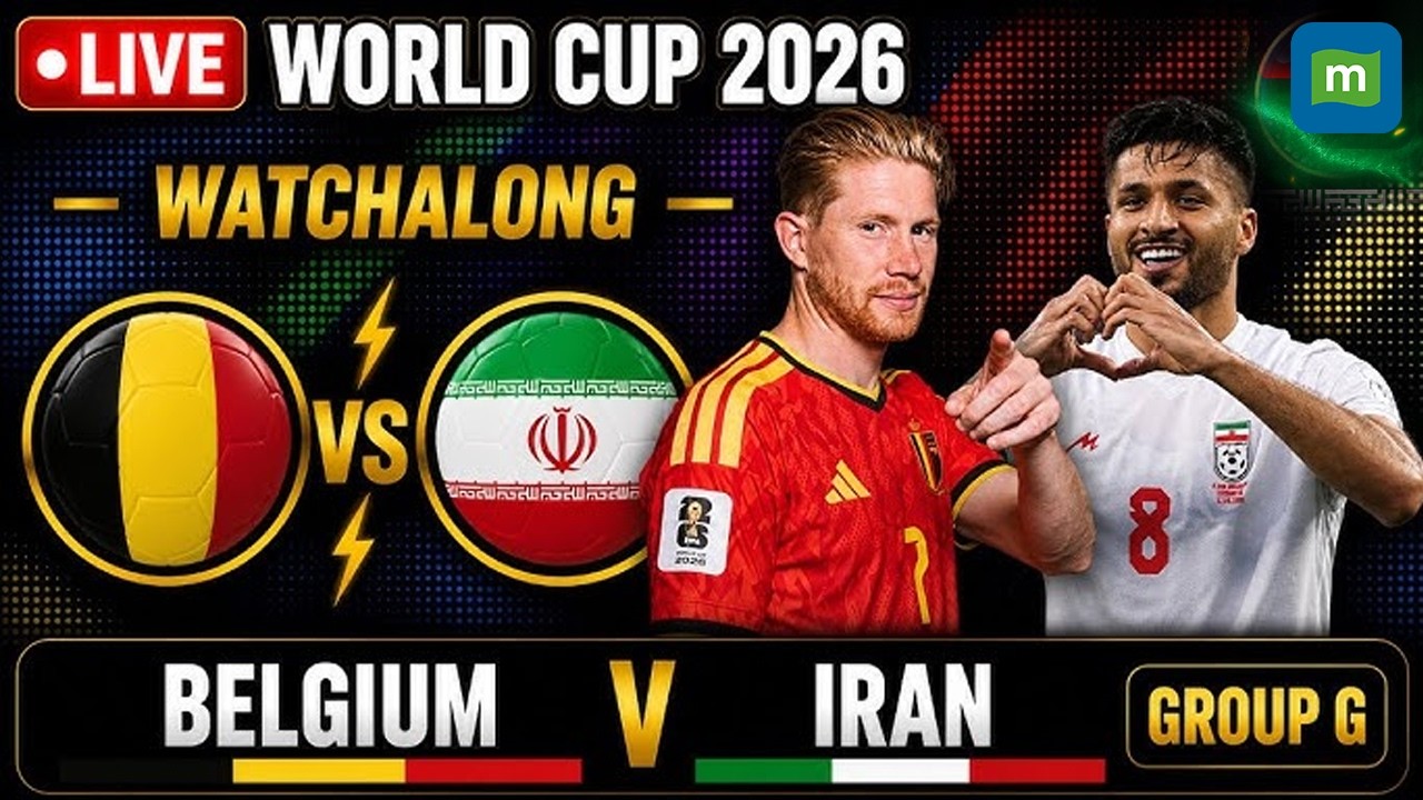 Belgium vs Iran LIVE | FIFA World Cup 2026 Watchalong | Los Angeles Stadium | Football LIVE | N18G