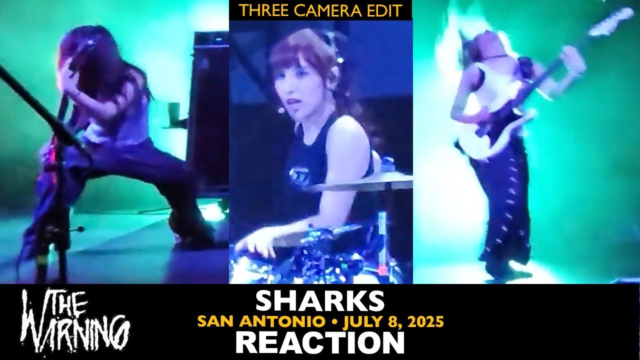 Musicians REACT to The Warning: Sharks (San Antonio, July 8 2025) THREE CAMERA EDIT