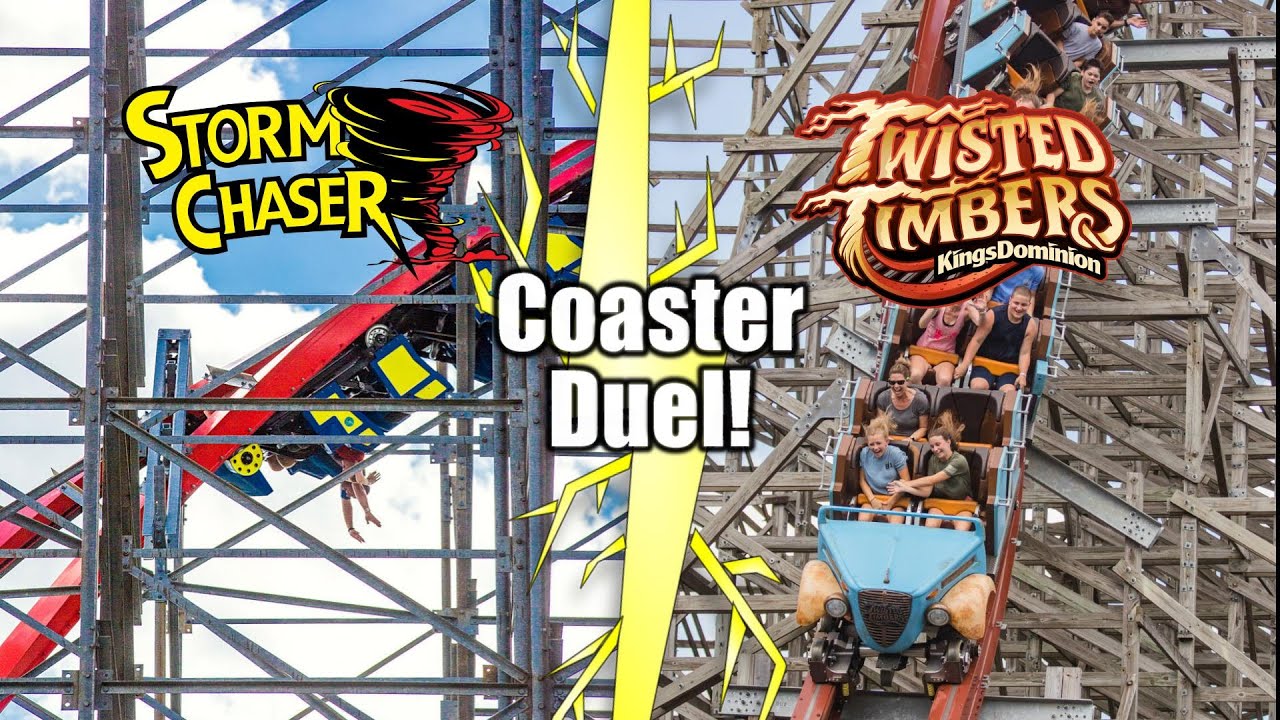 Coaster Duel! Storm Chaser Vs Twisted Timbers
