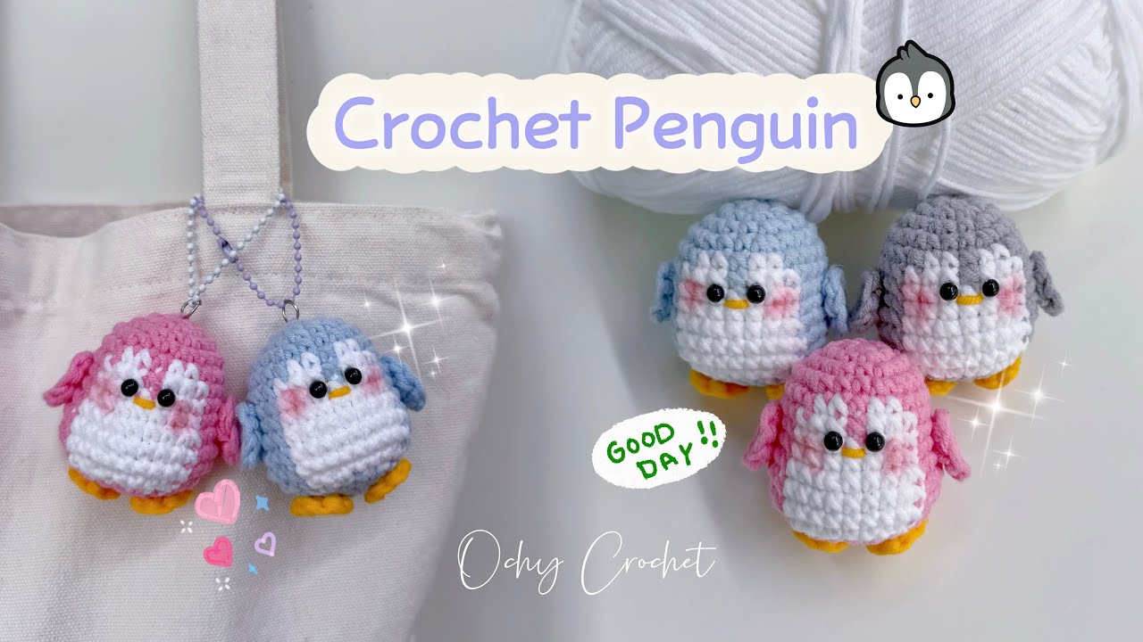 Crochet Cute Little Penguin | Easy DIY Tutorial | Móc len chim cánh cụt dễ thương