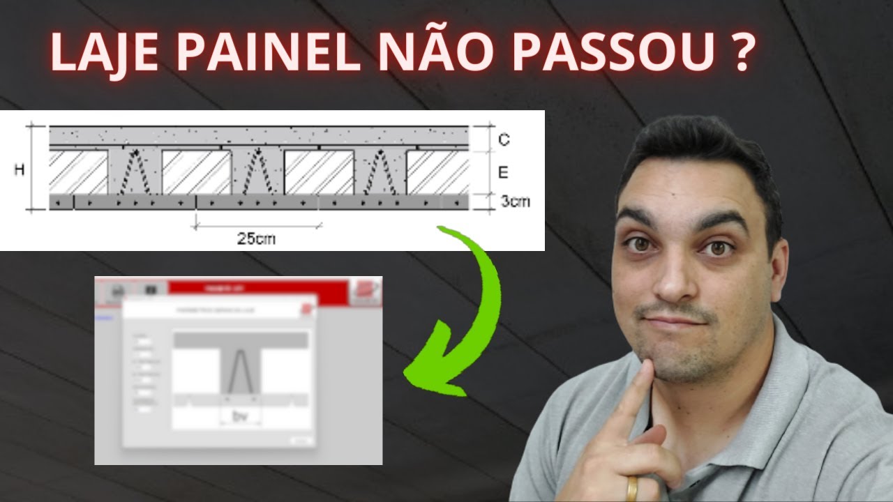 Calculando uma Laje Painel Treliçado no vão maior que 5,0m, será que passou ?